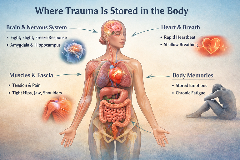 Where Trauma Is Stored in the Body